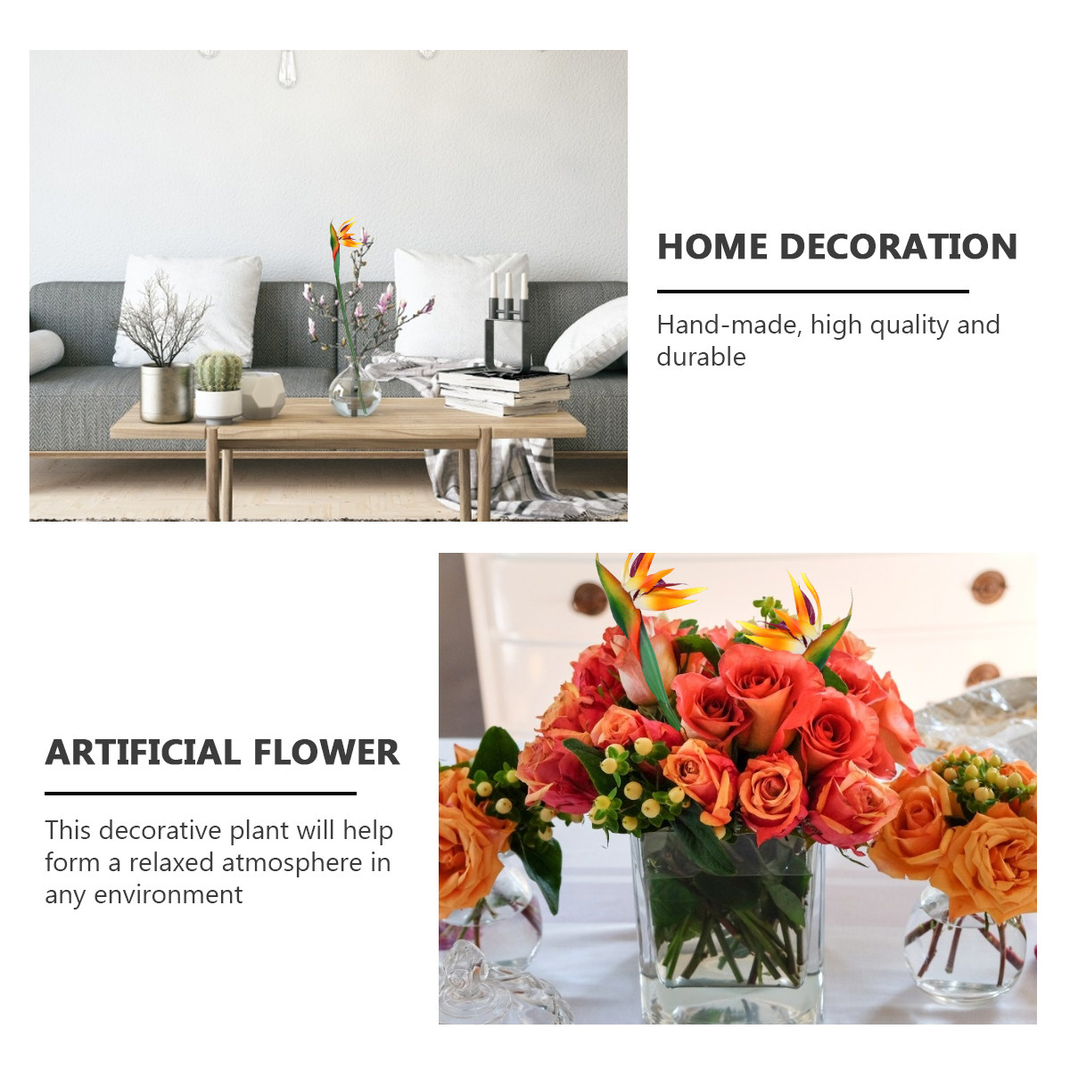 Faux Strelitzia Flower Artific - Bird Paradise Strelitzia review and price